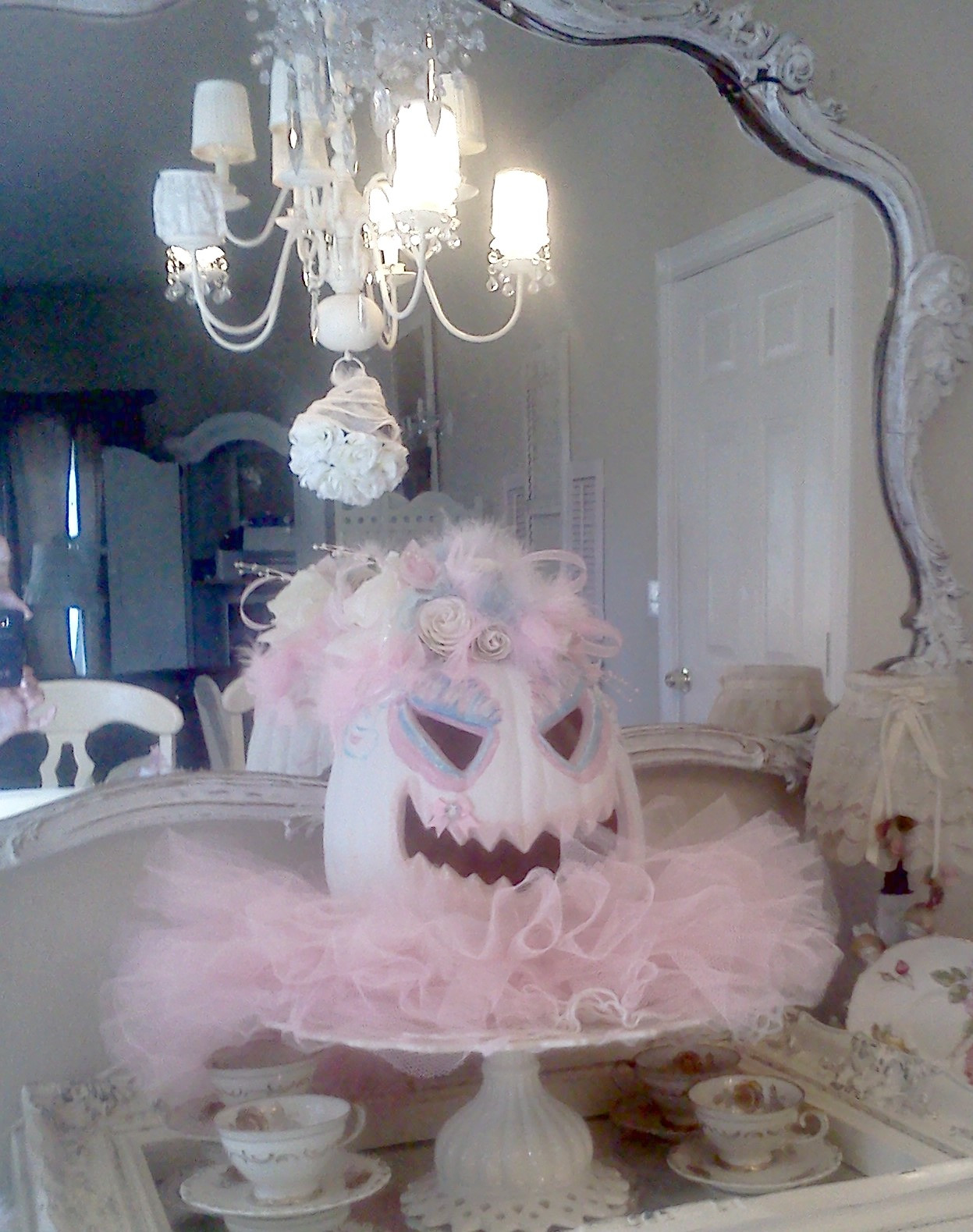 Shabby Chic Halloween
 Olivia s Romantic Home Shabby Chic Halloween Pink Pumpkin