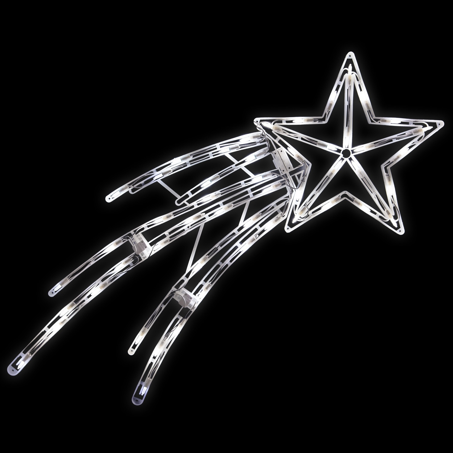 Shooting Star Christmas Lights Outdoor
 Snowflakes & Stars 16" LED Shooting Star
