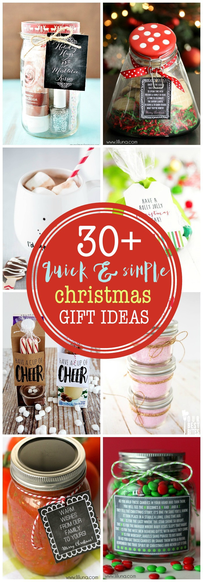 Simple Christmas Gift Ideas
 Quick and Simple Christmas Gifts