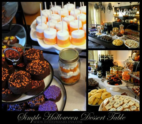 Simple Halloween Party Ideas
 Super Easy Treats for My Simple Halloween Dessert Table