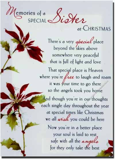 Sister Christmas Quotes
 Grave Card Christmas Special Dad FREE Holder CM18