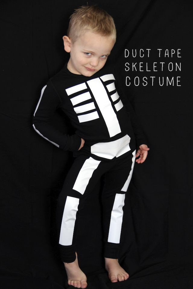Skeleton Costume DIY
 DIY Halloween Kids Costumes