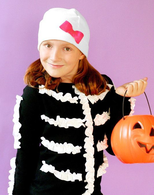 Skeleton Costume DIY
 34 DIY Kid Halloween Costume Ideas C R A F T