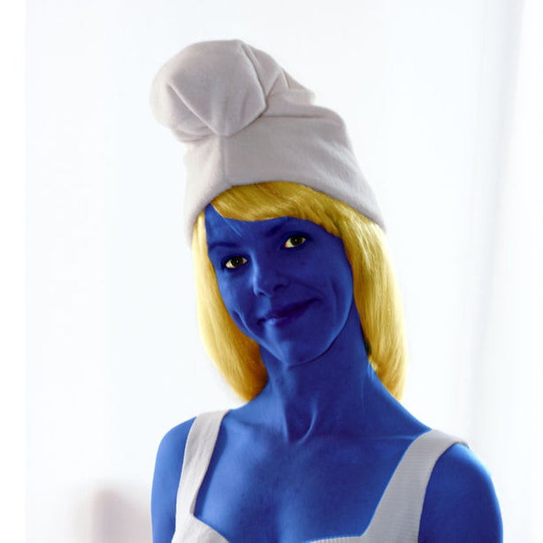 Smurf Costume DIY
 Easy Smurf Costume with Pattern