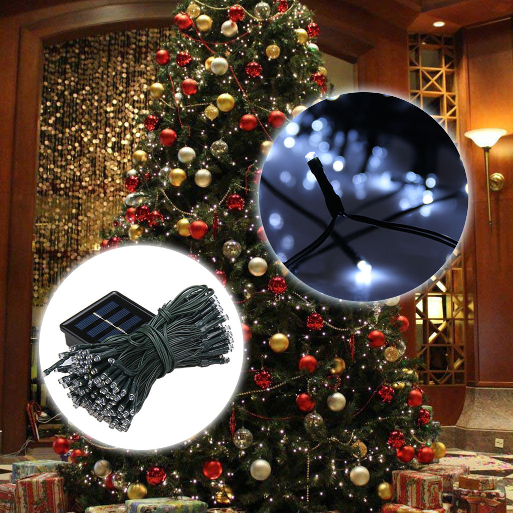 Solar Outdoor Christmas Lighting
 72ft 200 LED Solar Powered Fairy String Lights Christmas