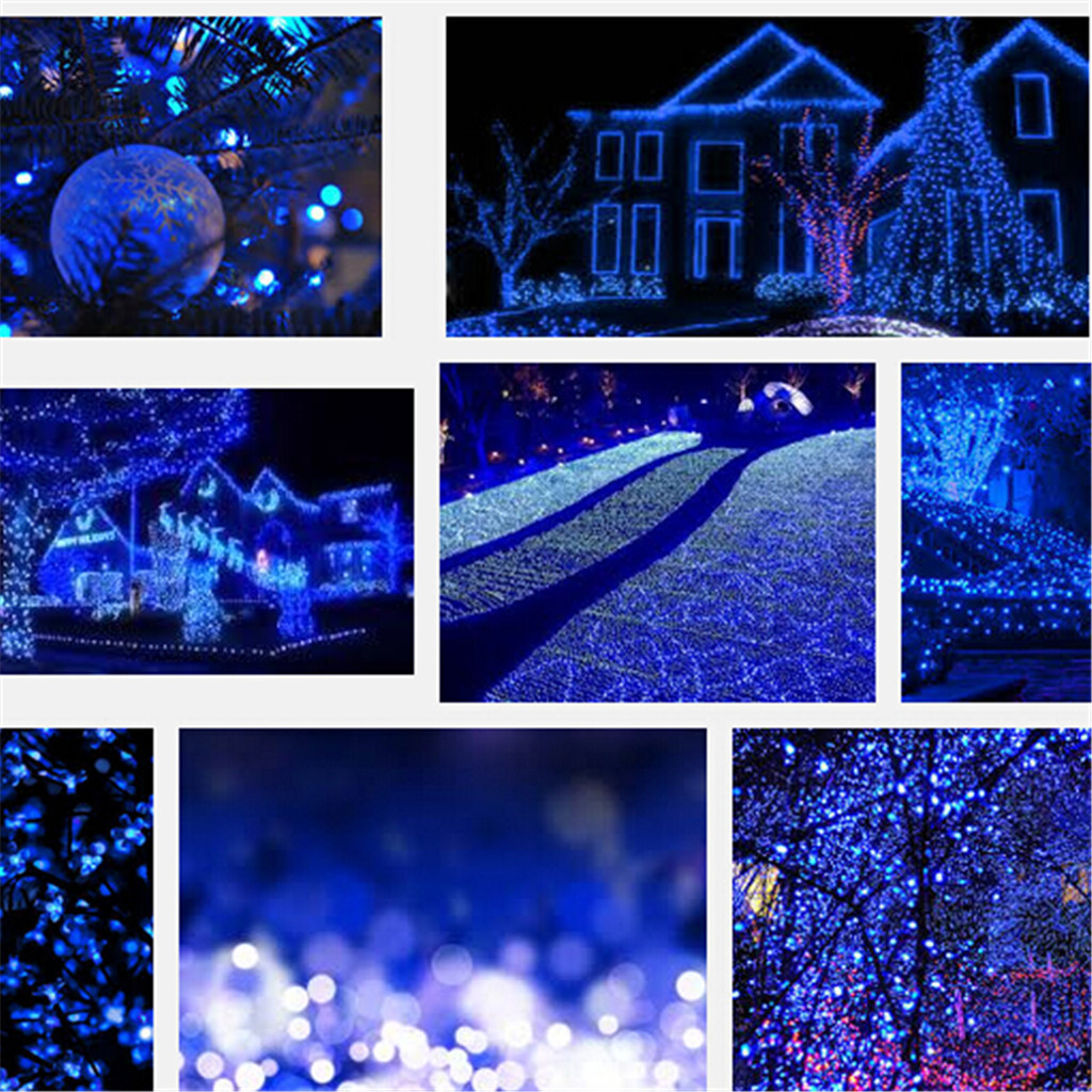 Solor Outdoor Christmas Lights
 17M 100 LED Solar Power Christmas Wedding Xmas Party