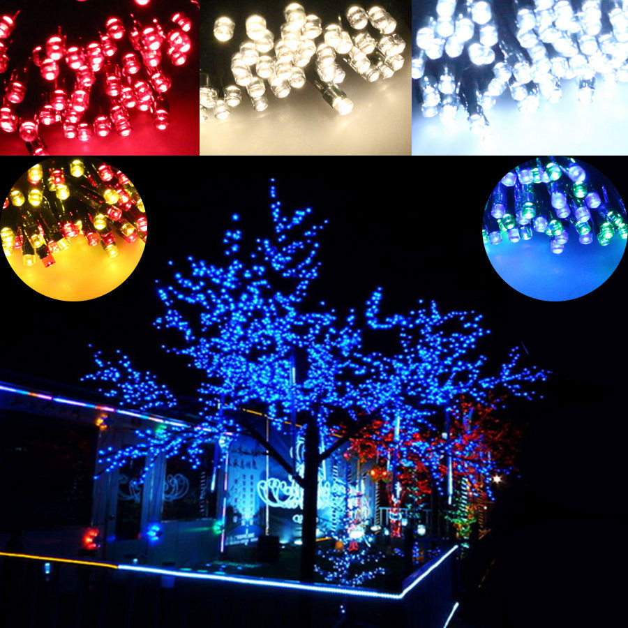 Solor Outdoor Christmas Lights
 100 200 Colorful LED Solar String Lights Multi Christmas