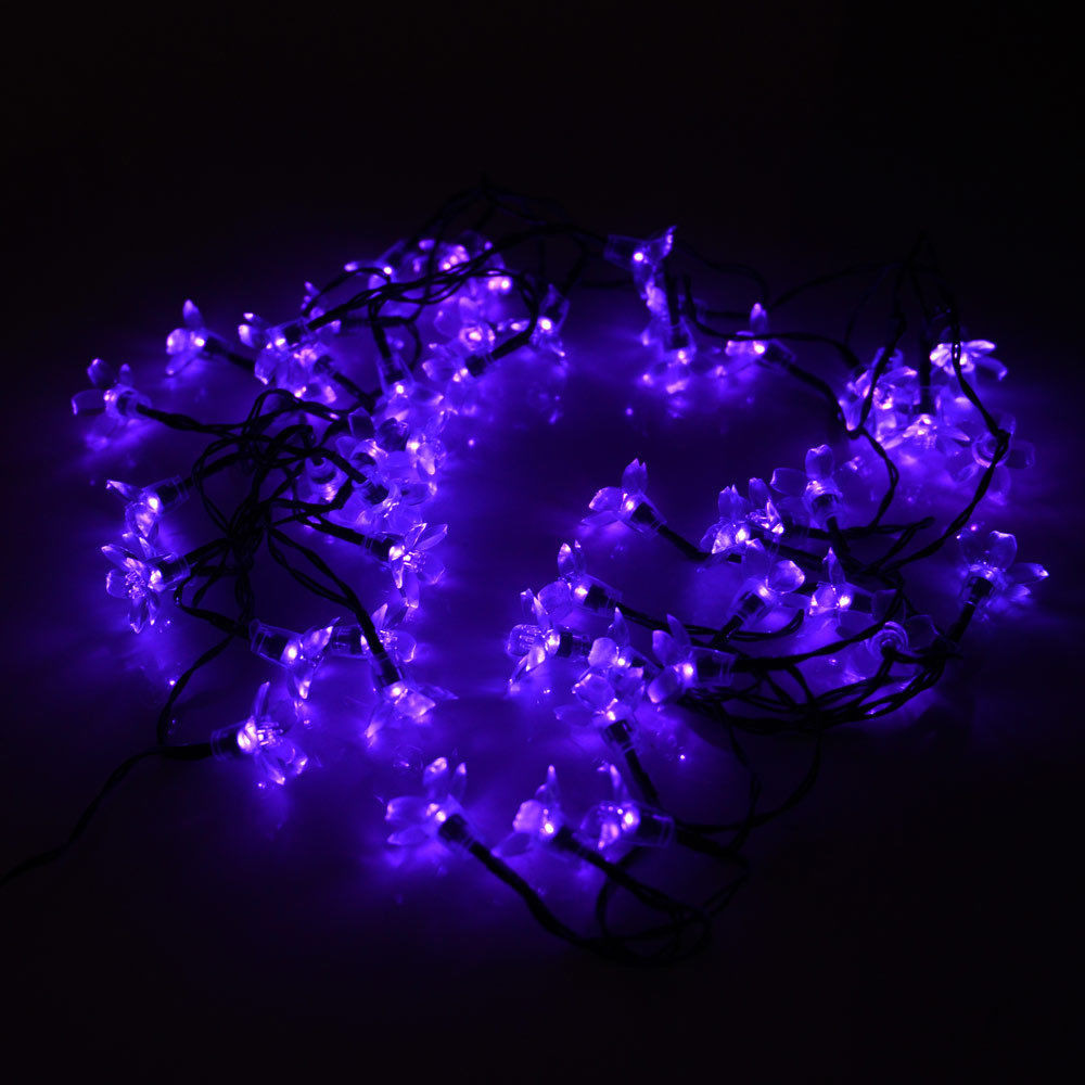 Solor Outdoor Christmas Lights
 Solar flower shape String Lights Outdoor For Christmas