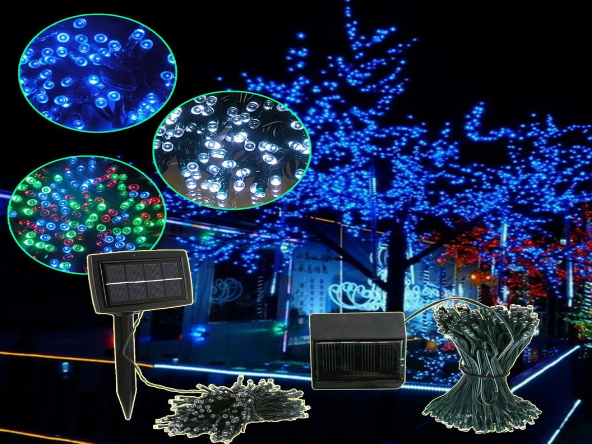 Solor Outdoor Christmas Lights
 Led string lights outdoor solar led christmas lights