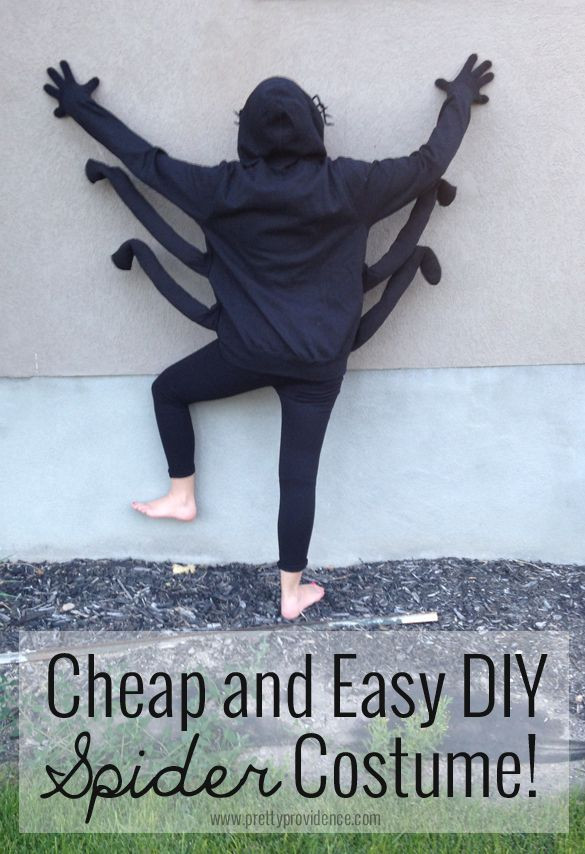 Spider Costume DIY
 Cheap and Easy DIY Spider Costume