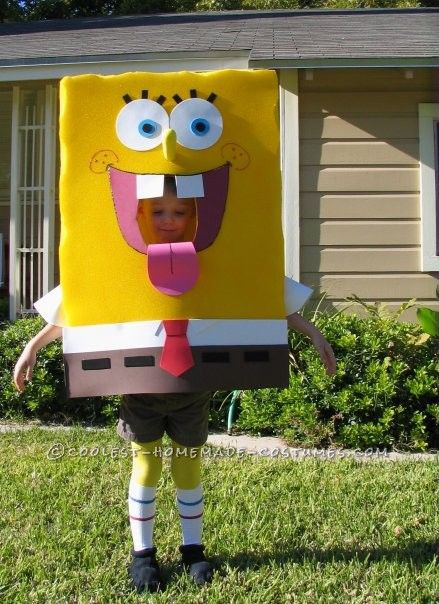 Spongebob Costume DIY
 Homemade Spongebob Costume People Thought SpongeBob was