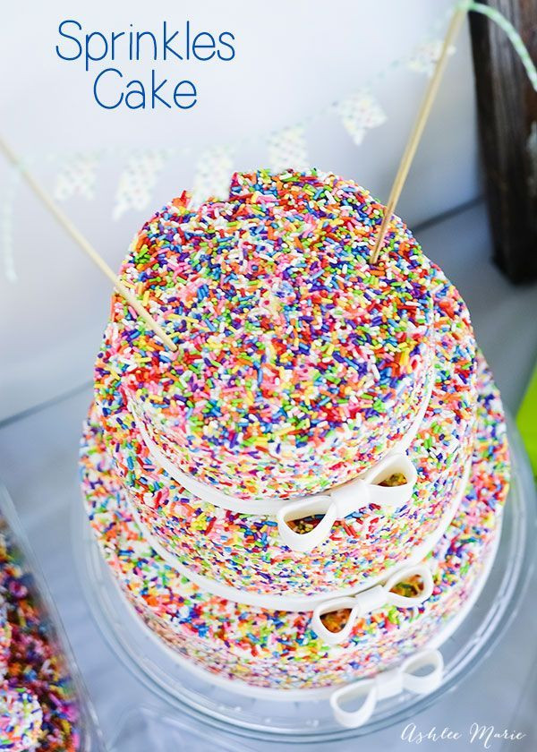 Sprinkle Birthday Cake
 25 best ideas about Sprinkle birthday cakes on Pinterest