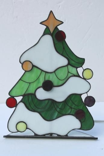 Stained Glass Christmas Tree Lamp
 25 best ideas about Stained Glass Christmas on Pinterest