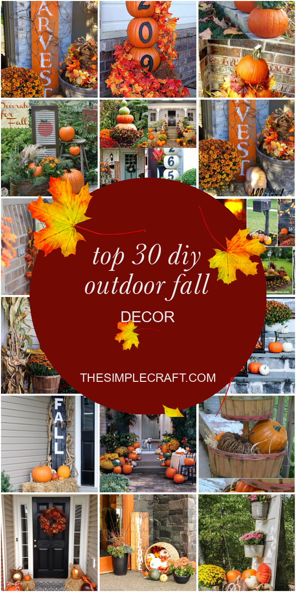 Top 30 Diy Outdoor Fall Decor - Home Inspiration and Ideas | DIY Crafts ...