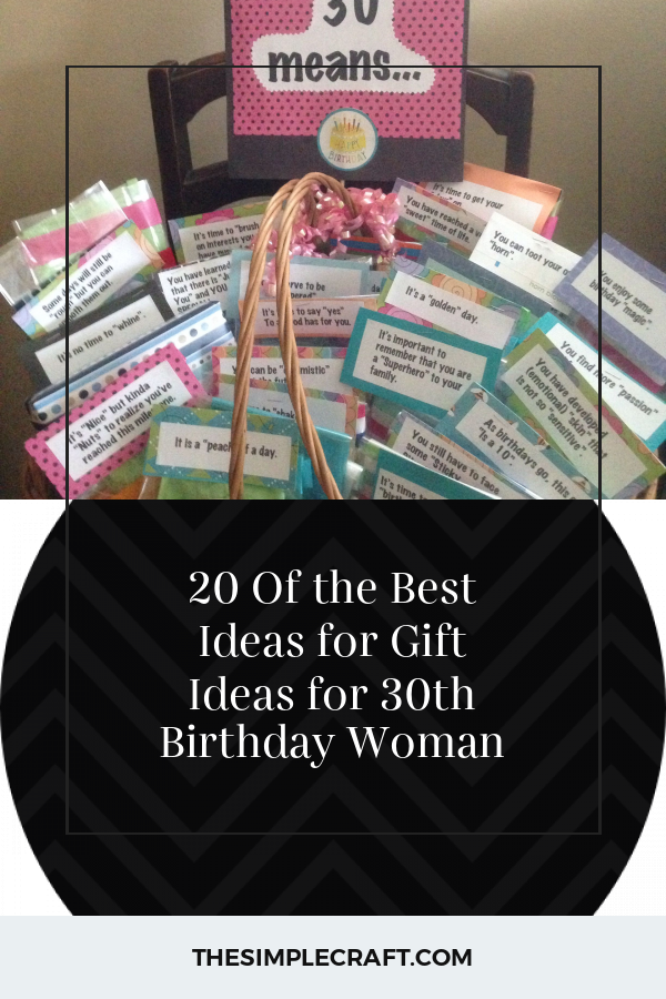 20 Of the Best Ideas for Gift Ideas for 30th Birthday Woman - Home ...