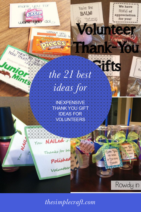 The 21 Best Ideas for Inexpensive Thank You Gift Ideas for Volunteers ...