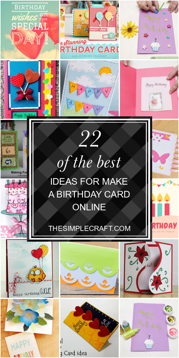 22 Of the Best Ideas for Make A Birthday Card Online - Home Inspiration ...