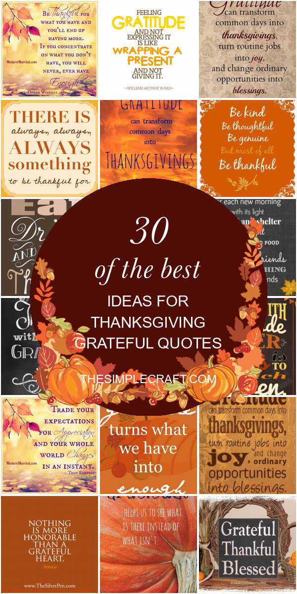 30 Of the Best Ideas for Thanksgiving Grateful Quotes - Home ...