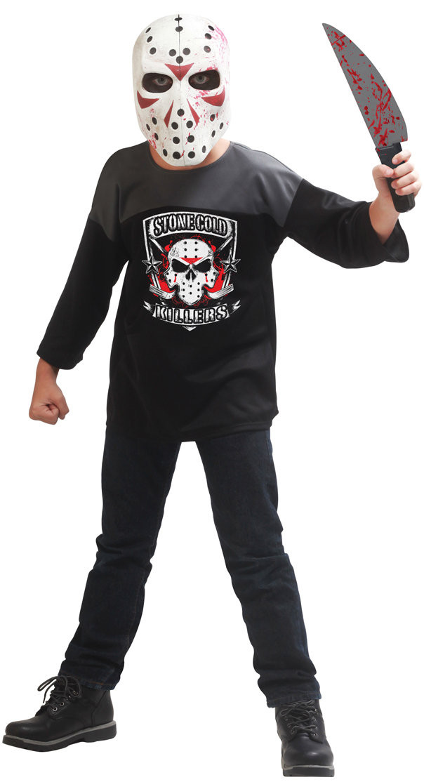 Stone Cold Halloween Costume
 Stone Cold Killer Scary Kids Costume Mr Costumes