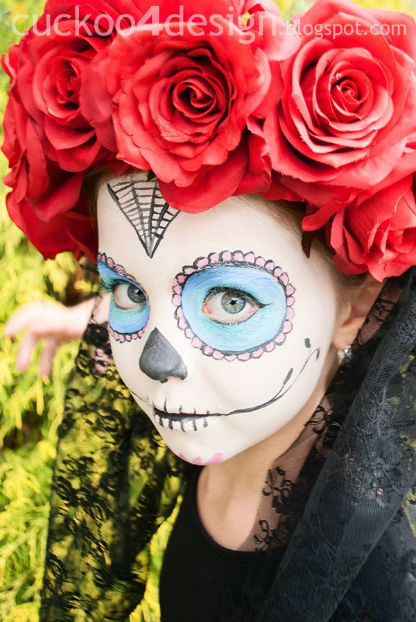 Sugar Skull Costume DIY
 Fright Tastic Halloween Home Tour Cuckoo4Design