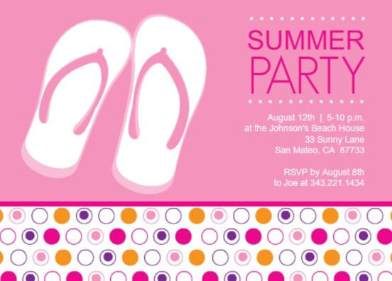 Summer Party Invitation Wording Ideas
 Outdoor Party Game Ideas From PurpleTrail