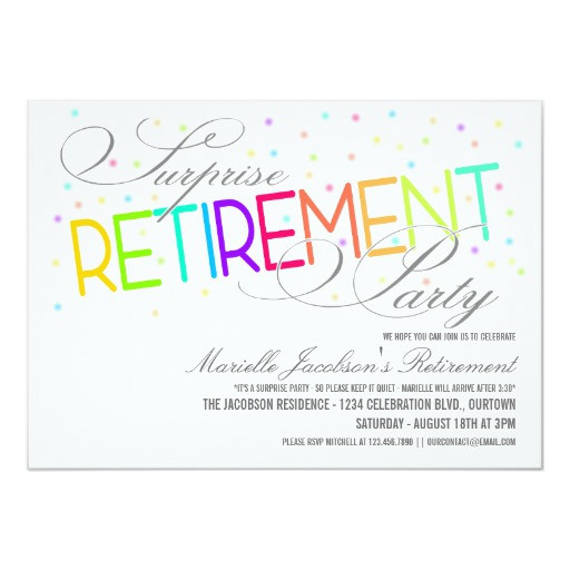 Surprise Retirement Party Ideas
 Surprise Retirement Party Invitations