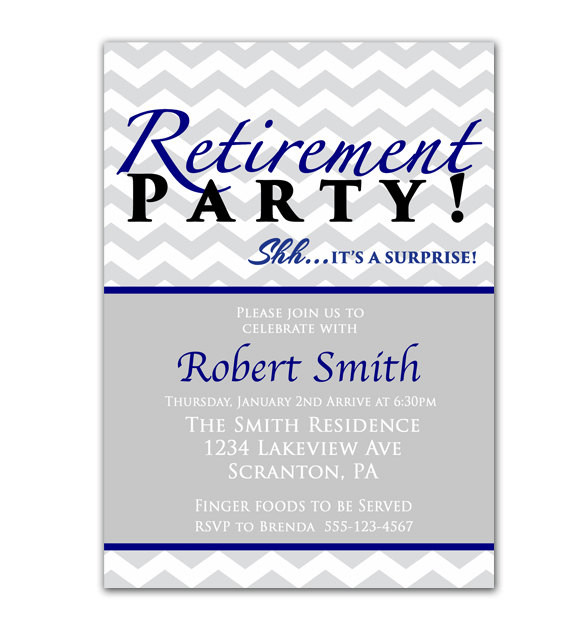 Surprise Retirement Party Ideas
 Surprise Retirement Party Invitation Farewell by