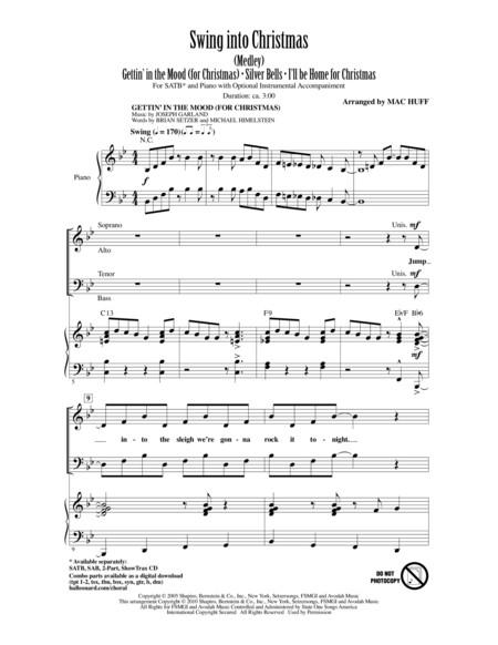Swing Christmas Songs
 Download Swing Into Christmas Medley Sheet Music By Mac