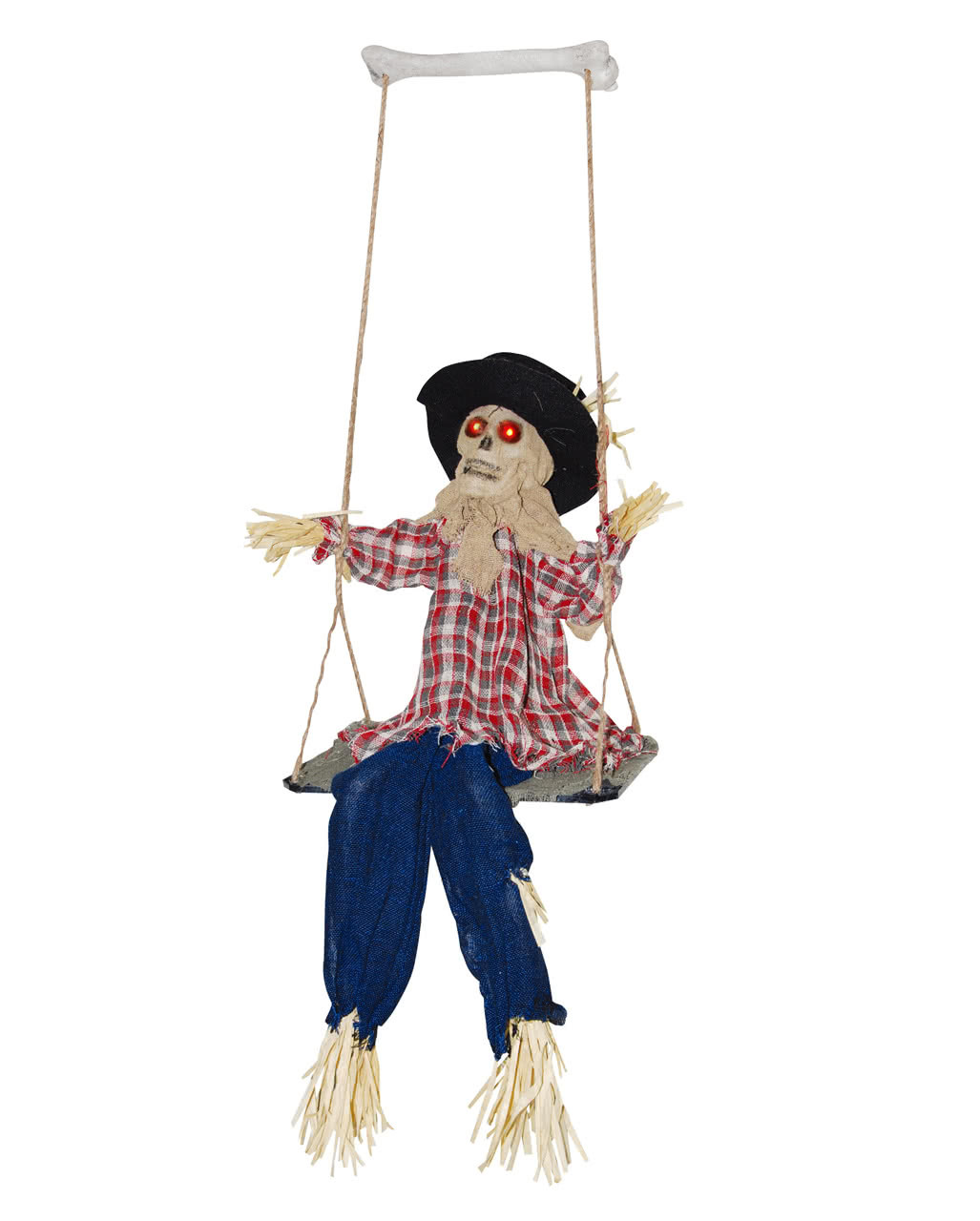Swing Halloween Decoration
 Scarecrows on swing with sound & light