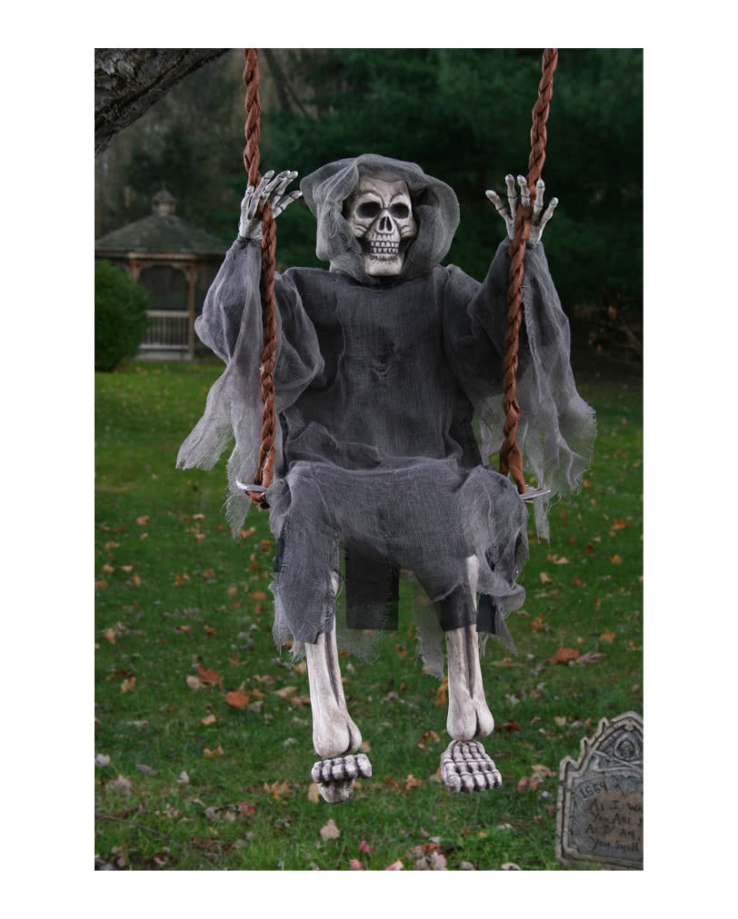 Swing Halloween Decoration
 Skeleton Ghost on the swing Halloween Decoration