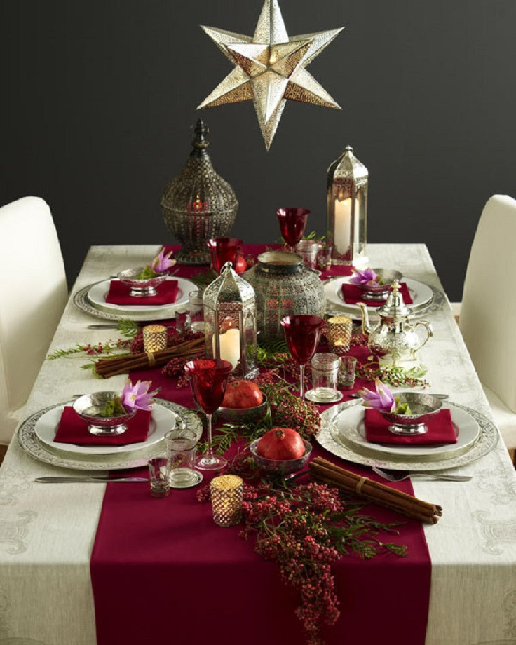 Table Top Christmas Decoration
 Top 10 Inspirational Ideas for Christmas Dinner Table