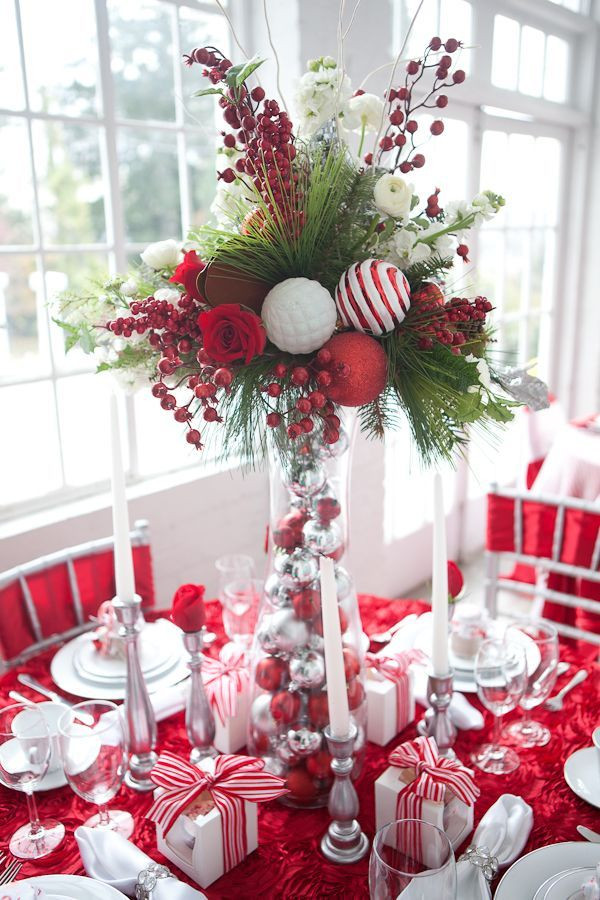Table Top Christmas Decoration
 Best 25 Holiday tables ideas on Pinterest