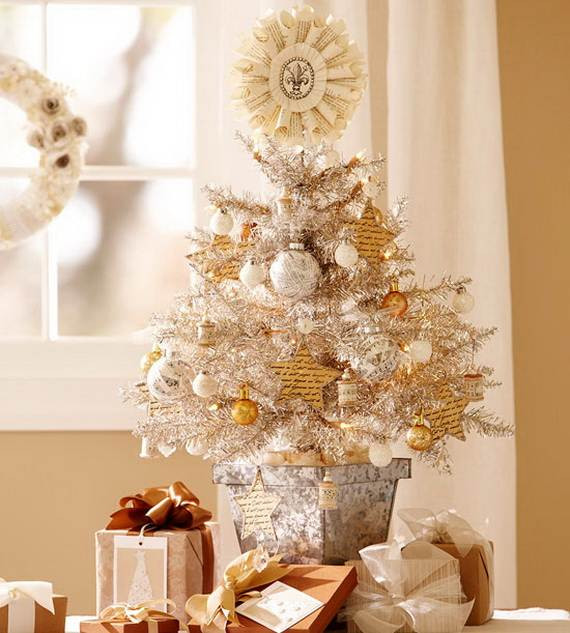 Table Top Christmas Decoration
 Beautiful Tabletop Christmas Trees Decorating Ideas