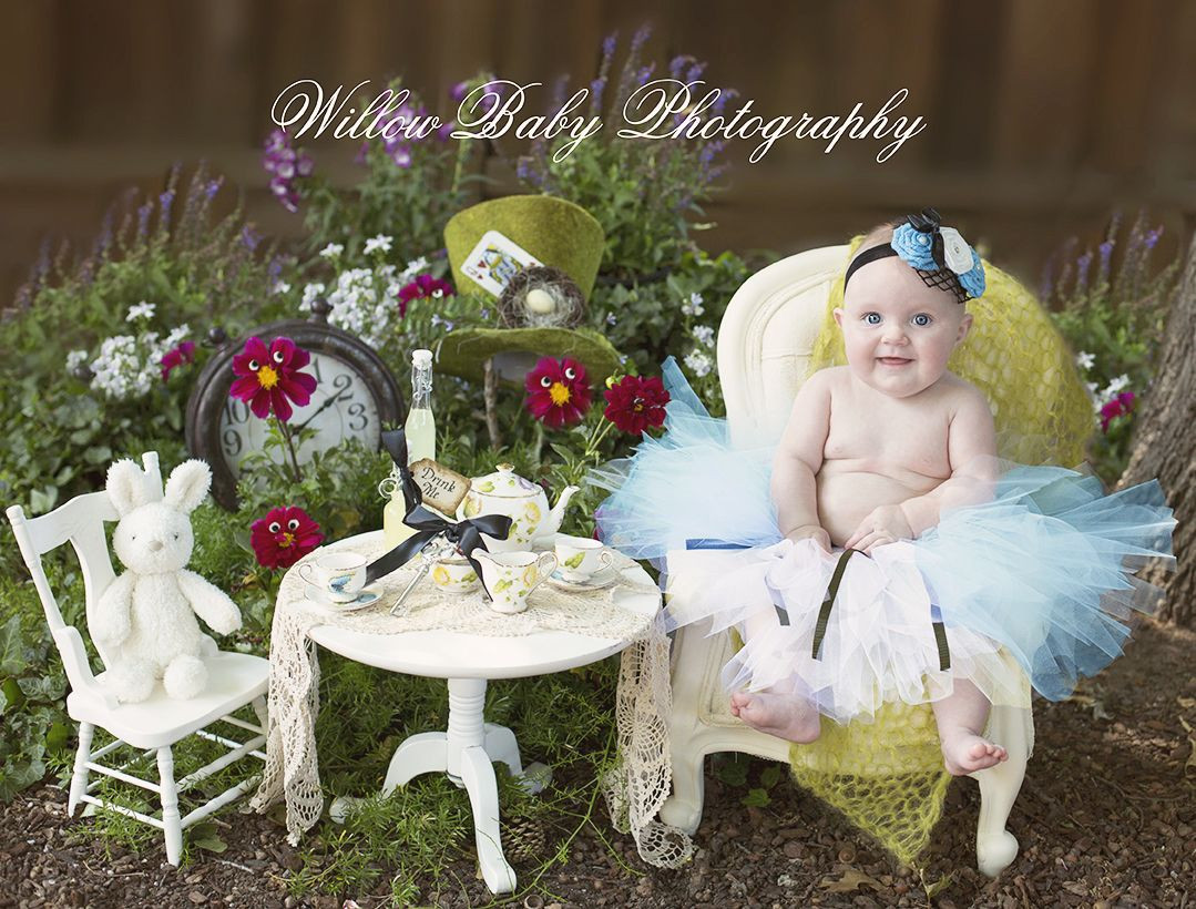 Tea Party Photoshoot Ideas
 Fairytale Baby shoot Alice In Wonderland baby