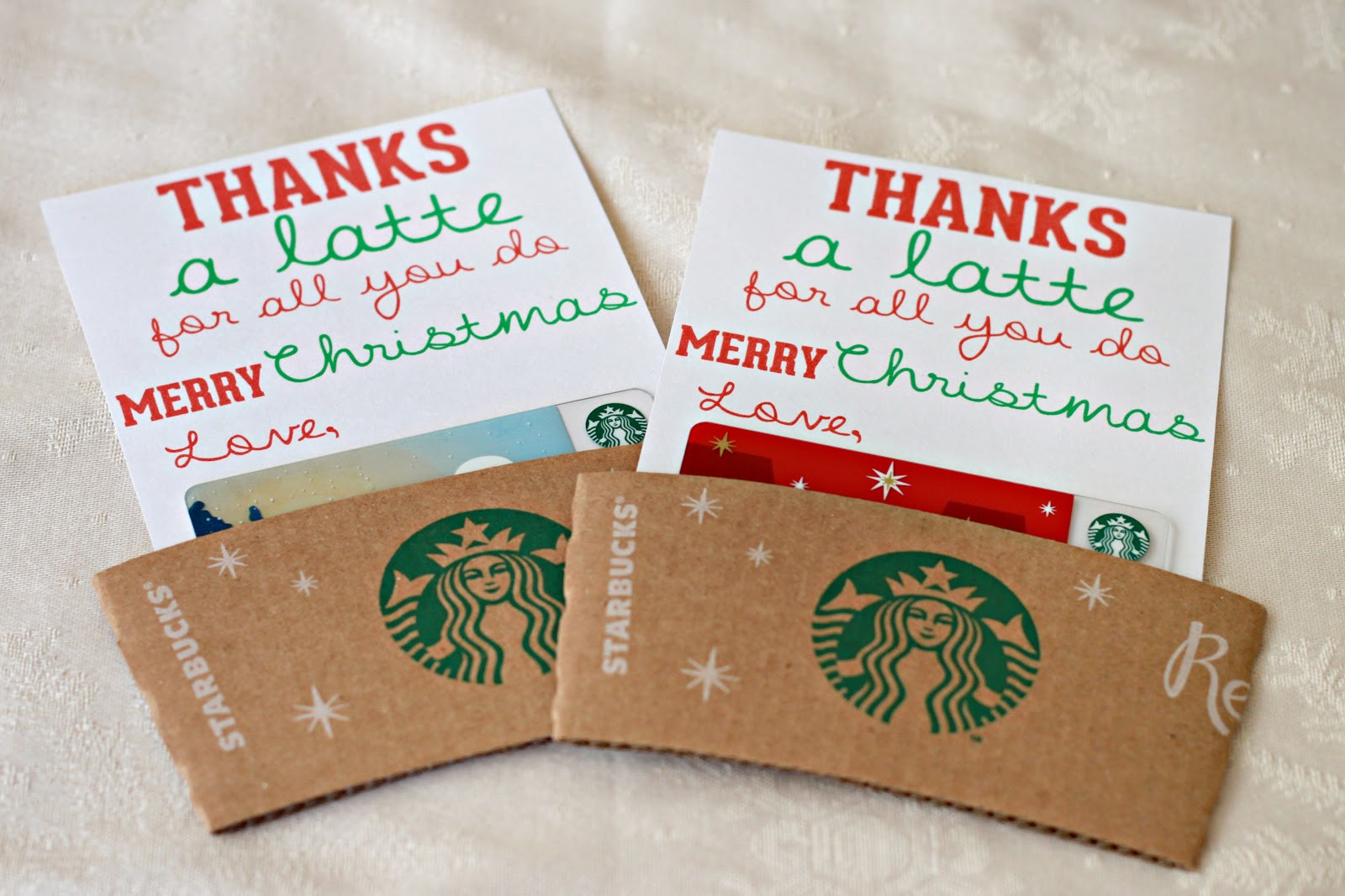 Teacher Christmas Gift Ideas
 Man Starkey thanks a latte