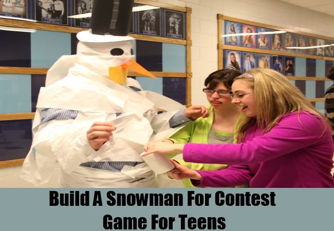 Teen Christmas Party Ideas
 Build A Snowman For Contest Games For Teens