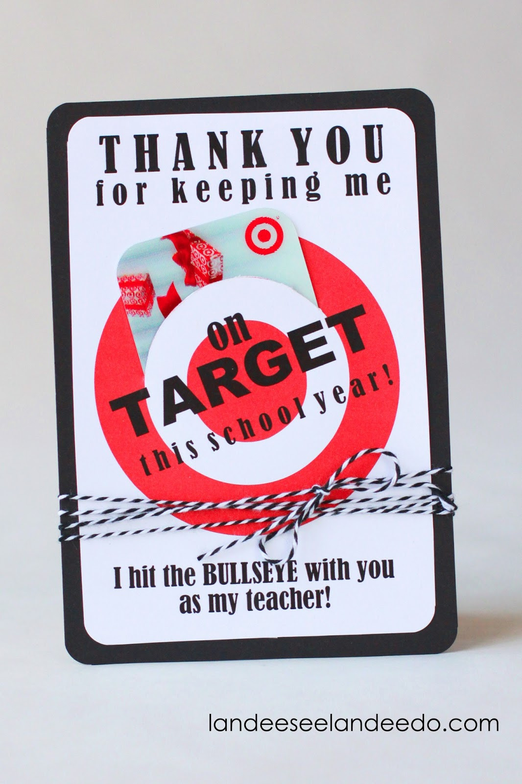 Thank You Gift Card Ideas
 Teacher Gift Idea Printable Tar Gift Card Holder