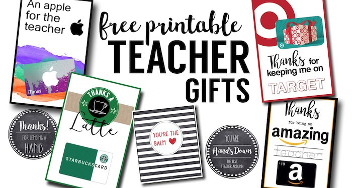 Thank You Gift Card Ideas
 Free Printable Teacher Thank You Cards Ideas Paper Trail