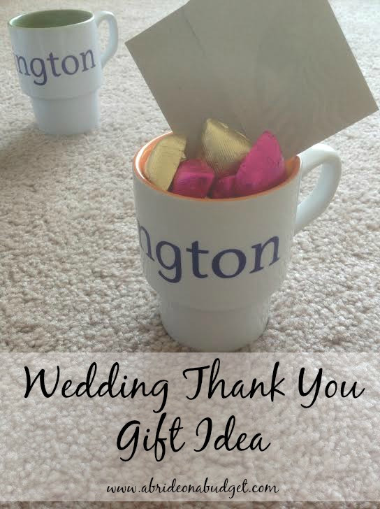 Thank You Wedding Gift Ideas
 Wedding Thank You Gift Idea For under $5