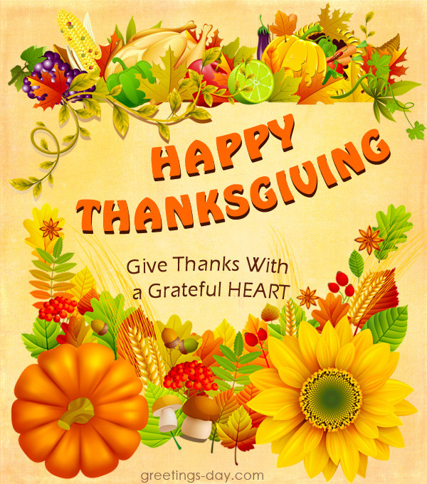 Thanksgiving Day Quotes
 Free Thanksgiving Greeting Cards Messages & Wishes