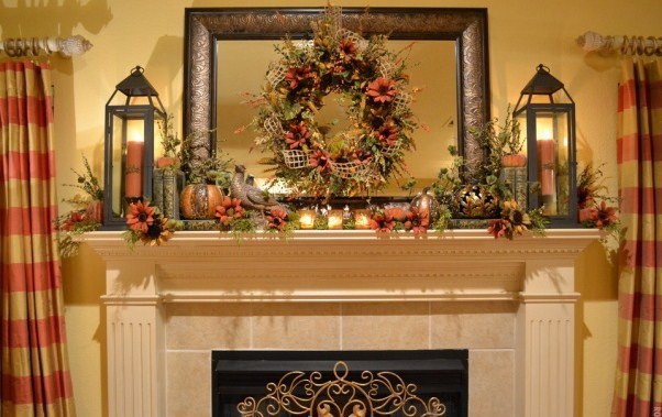 Thanksgiving Fireplace Decor
 Thanksgiving Mantel Decorating Ideas