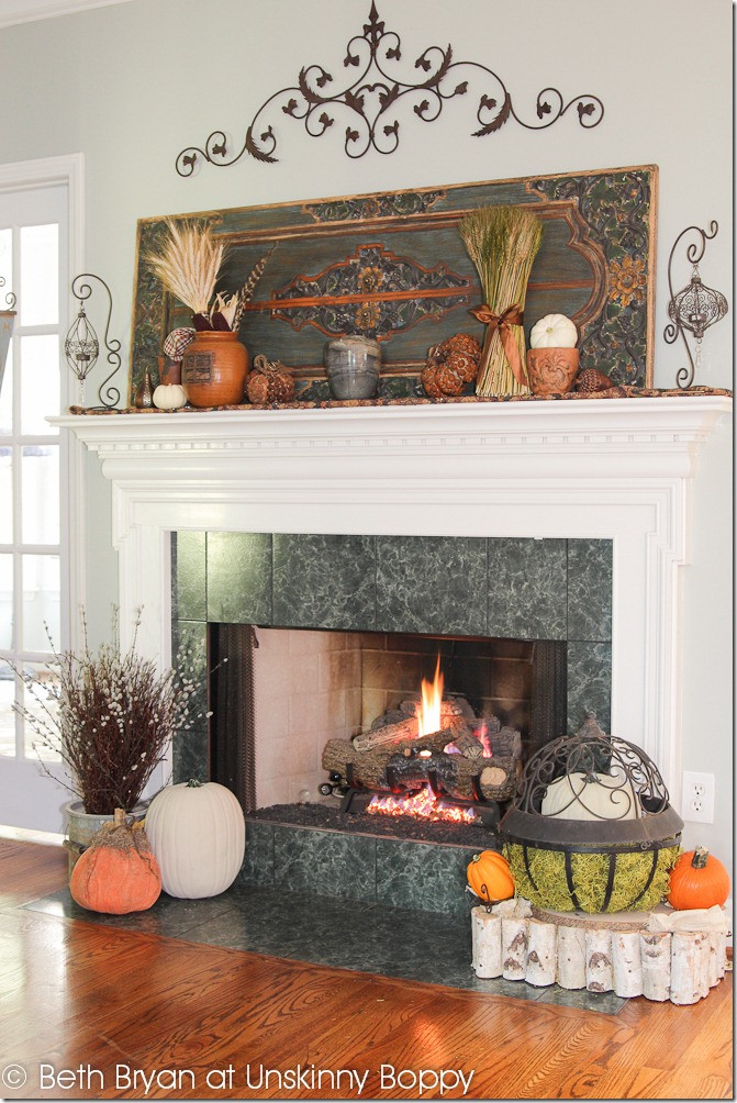 Thanksgiving Fireplace Decor
 35 Fabulous Fall Mantels The Cottage Market