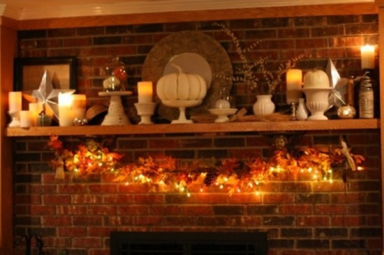 Thanksgiving Fireplace Decor
 50 Thanksgiving Decoration Ideas