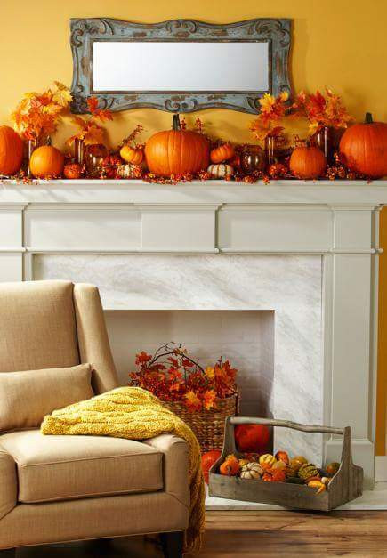 Thanksgiving Fireplace Decor
 60 Incredibly Inspiring Thanksgiving Decoration Ideas for