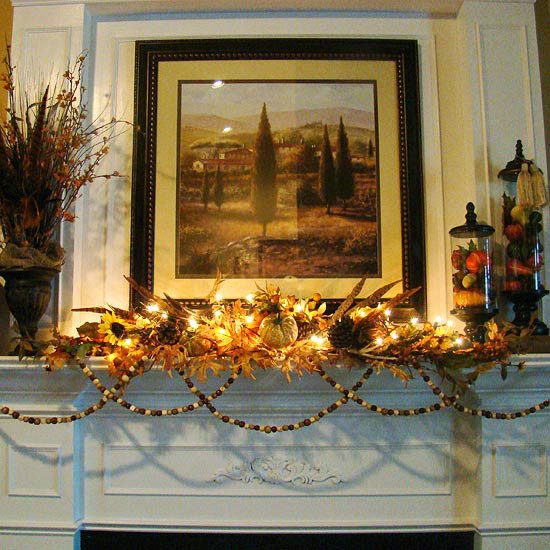 Thanksgiving Fireplace Mantel Decoration
 Fall Decorating Ideas for Your Mantel Walking on Sunshine