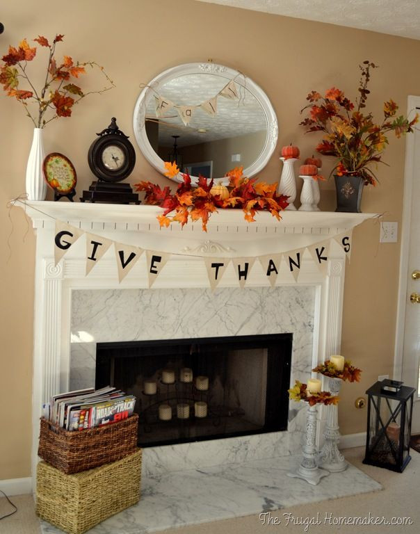 Thanksgiving Fireplace Mantel Decoration
 12 Ways to Decorate a Thanksgiving Mantel You’ll Be