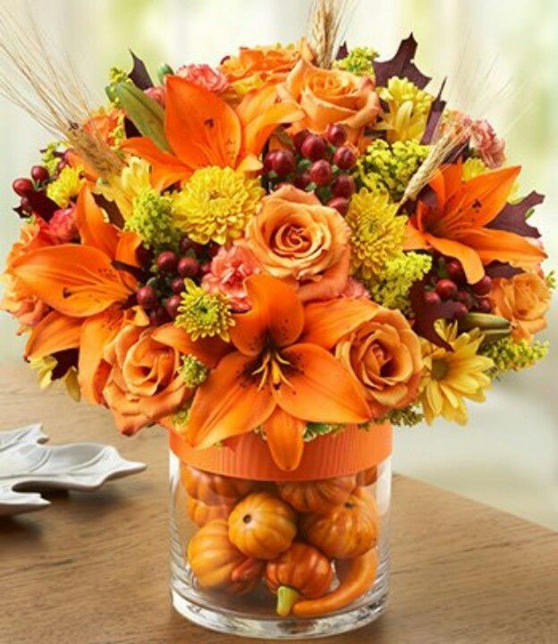 Thanksgiving Flower Arrangements
 Pin by Teresa Hayes on Thanksgiving Floral Arrangments