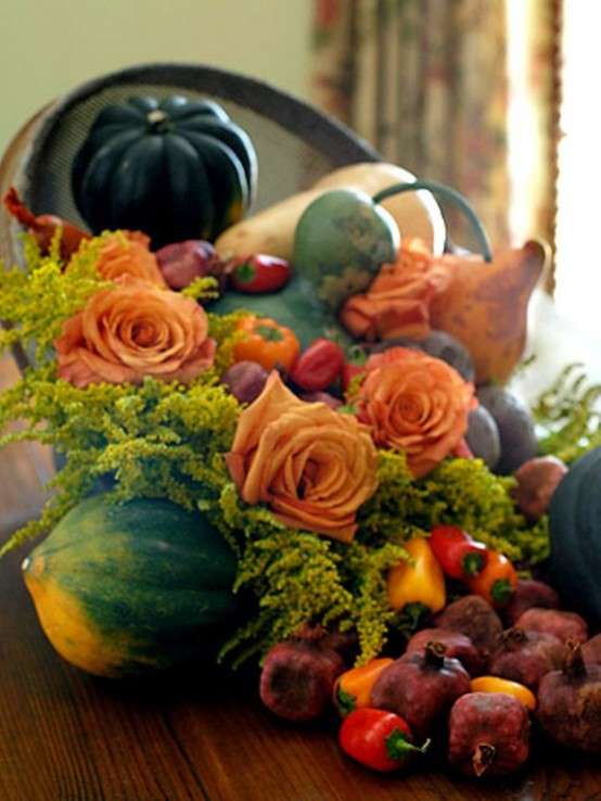 Thanksgiving Flower Centerpiece
 42 Amazing Flower Decorations For A Thanksgiving Table