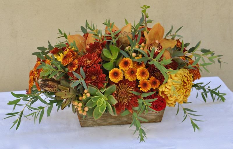 Thanksgiving Flower Centerpieces
 Happy Thanksgiving Centerpieces by Flower Duet