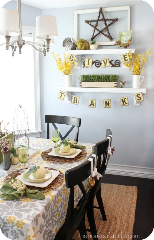 Thanksgiving Home Decor
 Thanksgiving Decorating and Crafts for the Home
